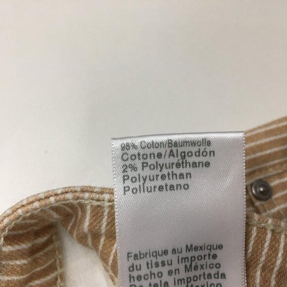 AG Adriano Goldschmied Tan Striped Jeans - Picture 5 of 14